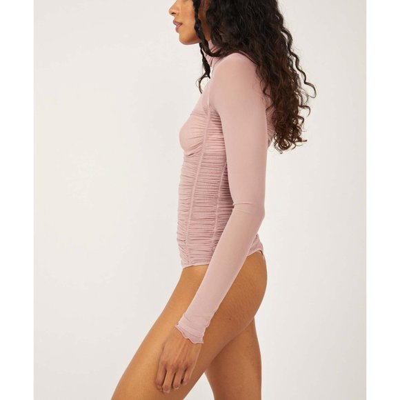 NWT Free People Under It All Bodysuit / Blush - Picture 7 of 11